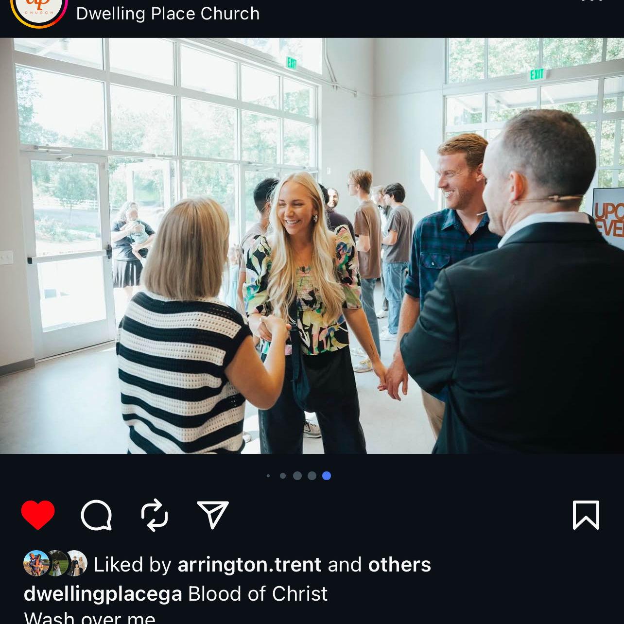 Lauren's first Sunday at Dwelling place meeting the entire church basically! :P
