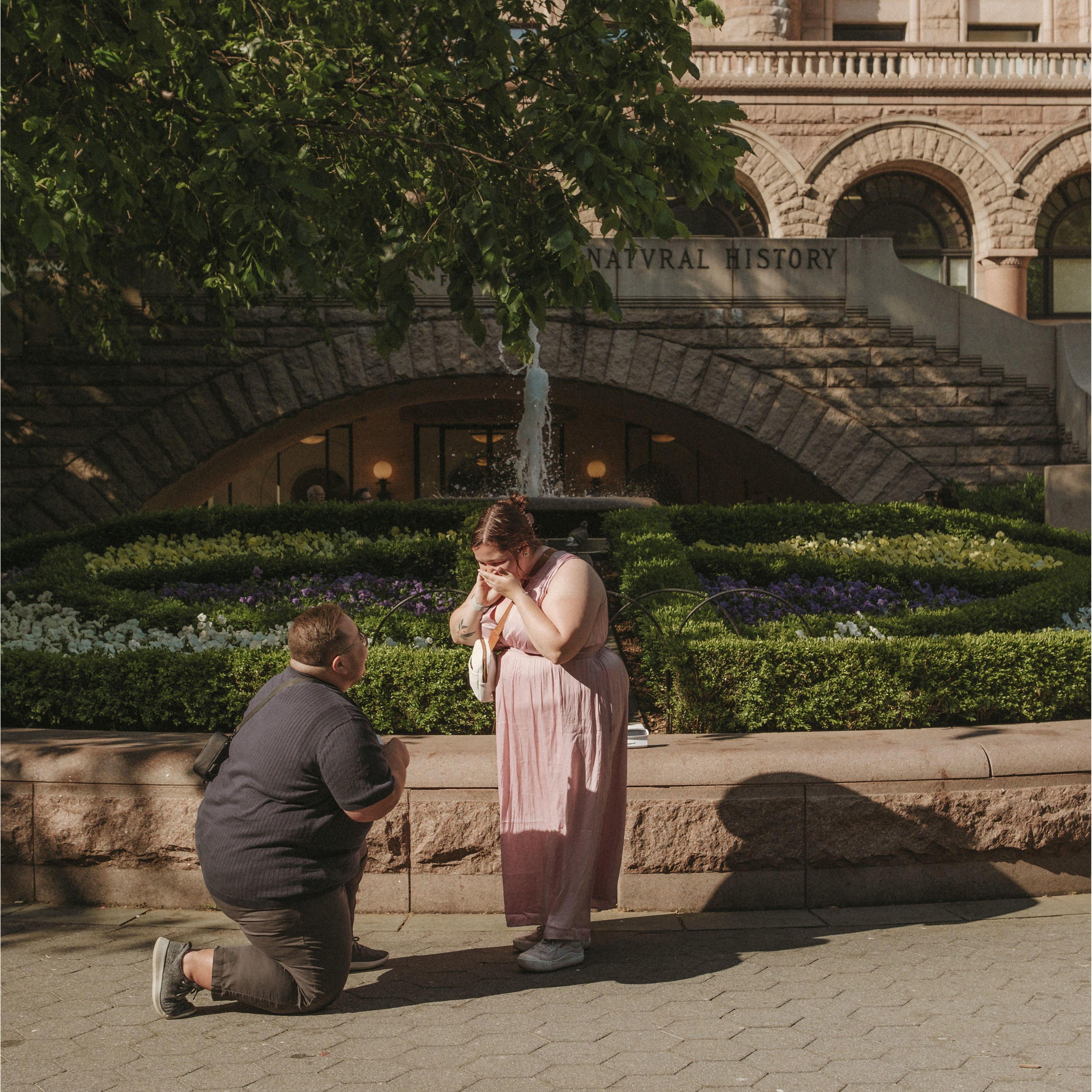 May 30, 2023 | Cam proposed at Moe's favorite place in NYC, the American Museum of Natural History!