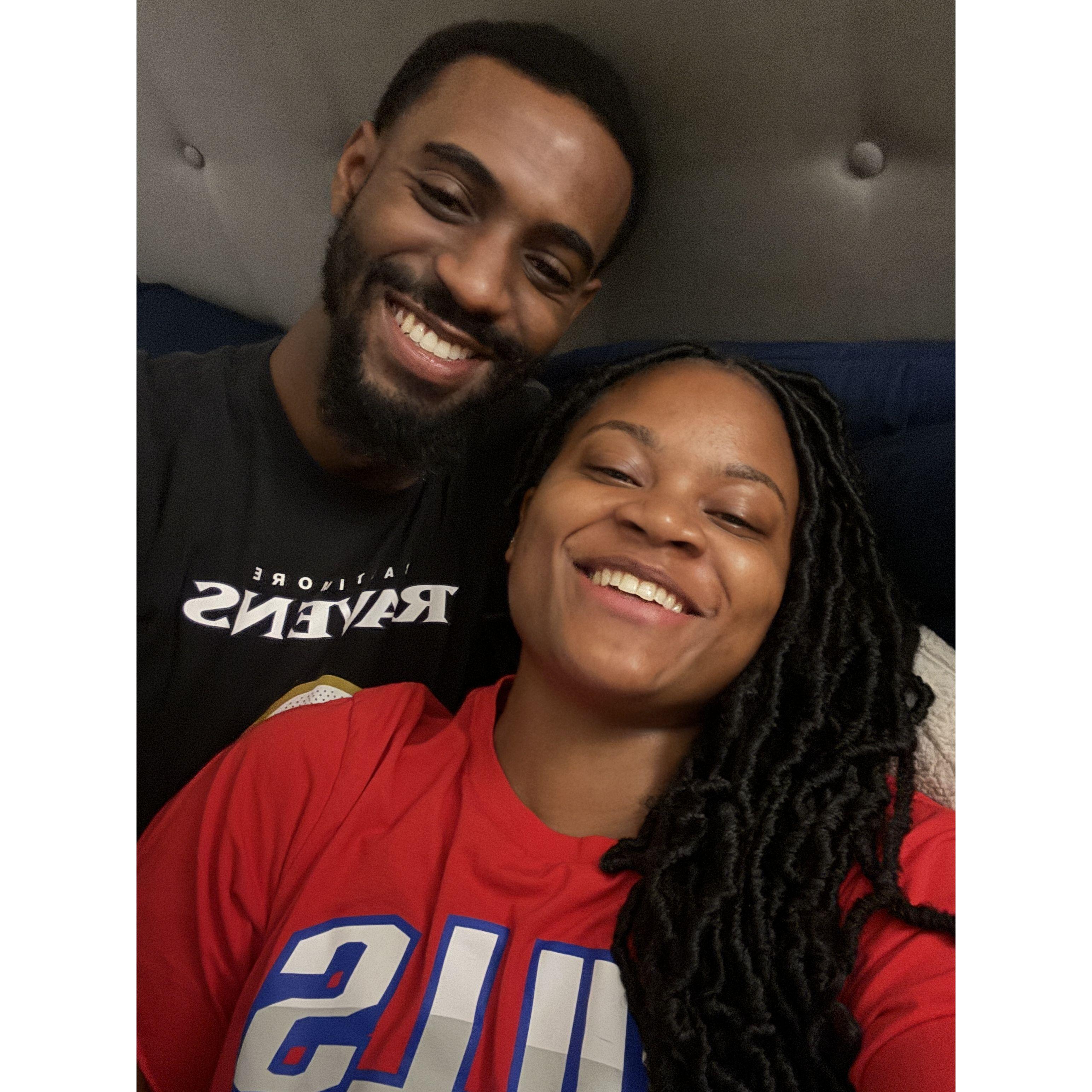 Our first football game together #Bills vs #Ravens