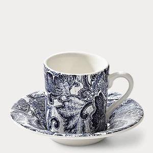Faded Peony Espresso Cup & Saucer