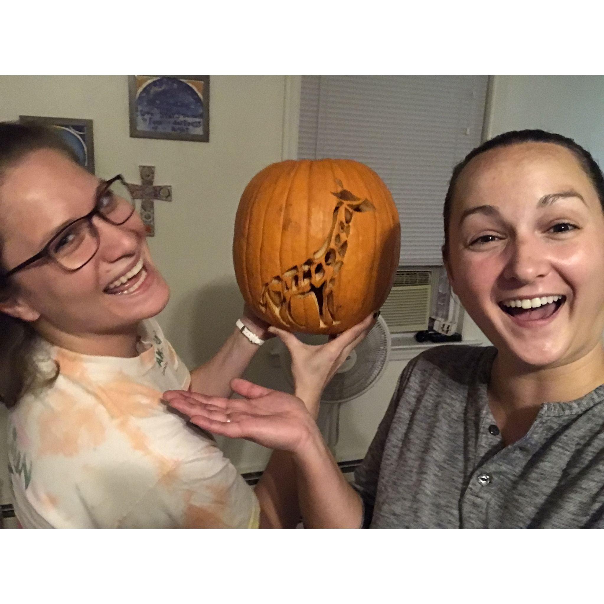 Halloween pumpkin carving 2020