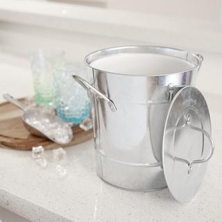 Country Home Galvanized Ice Bucket