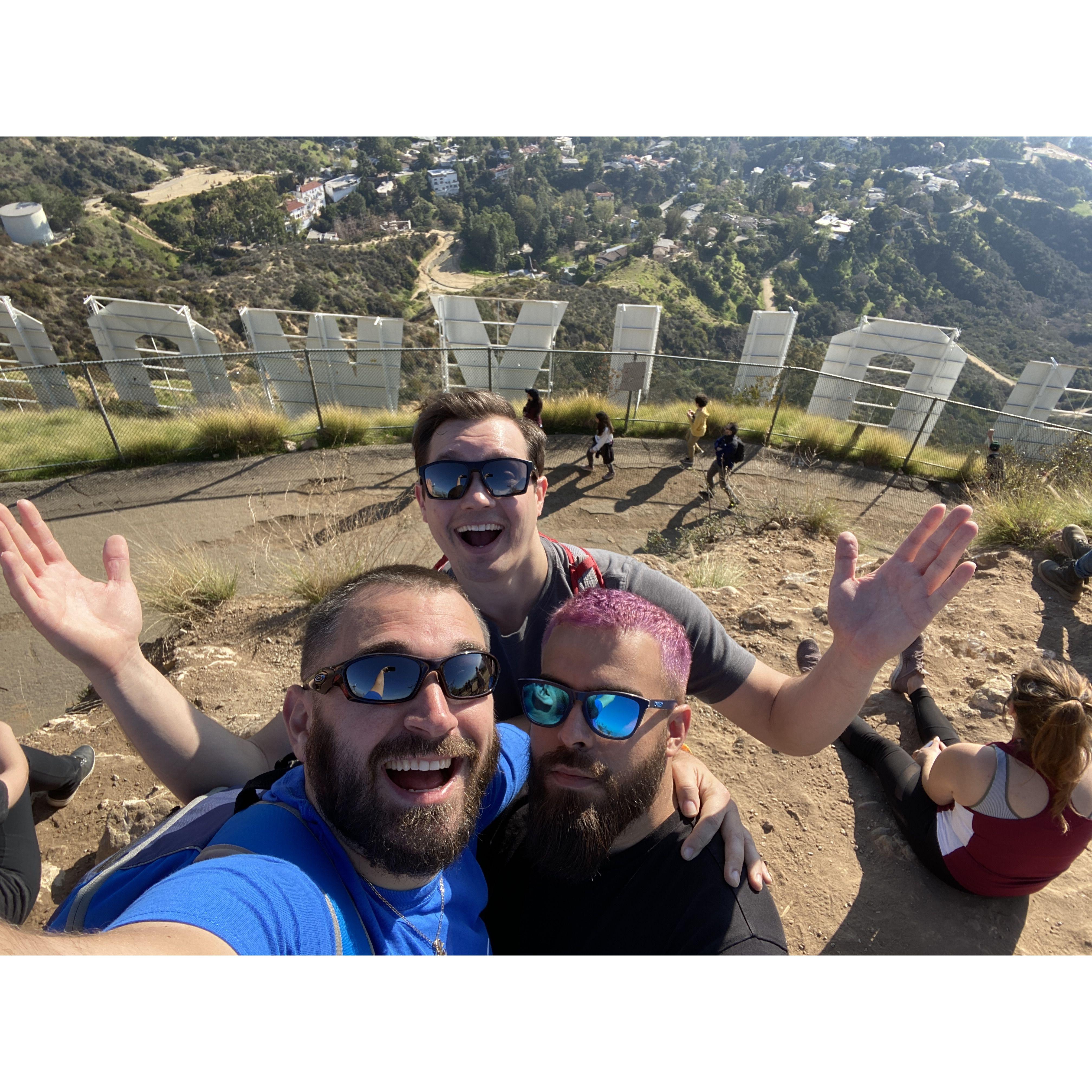 We hiked to the top of the Hollywood sign!