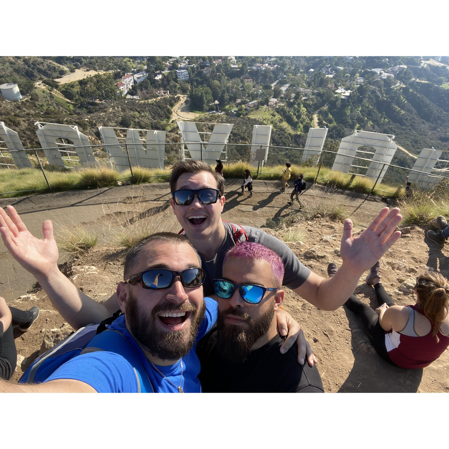 We hiked to the top of the Hollywood sign!