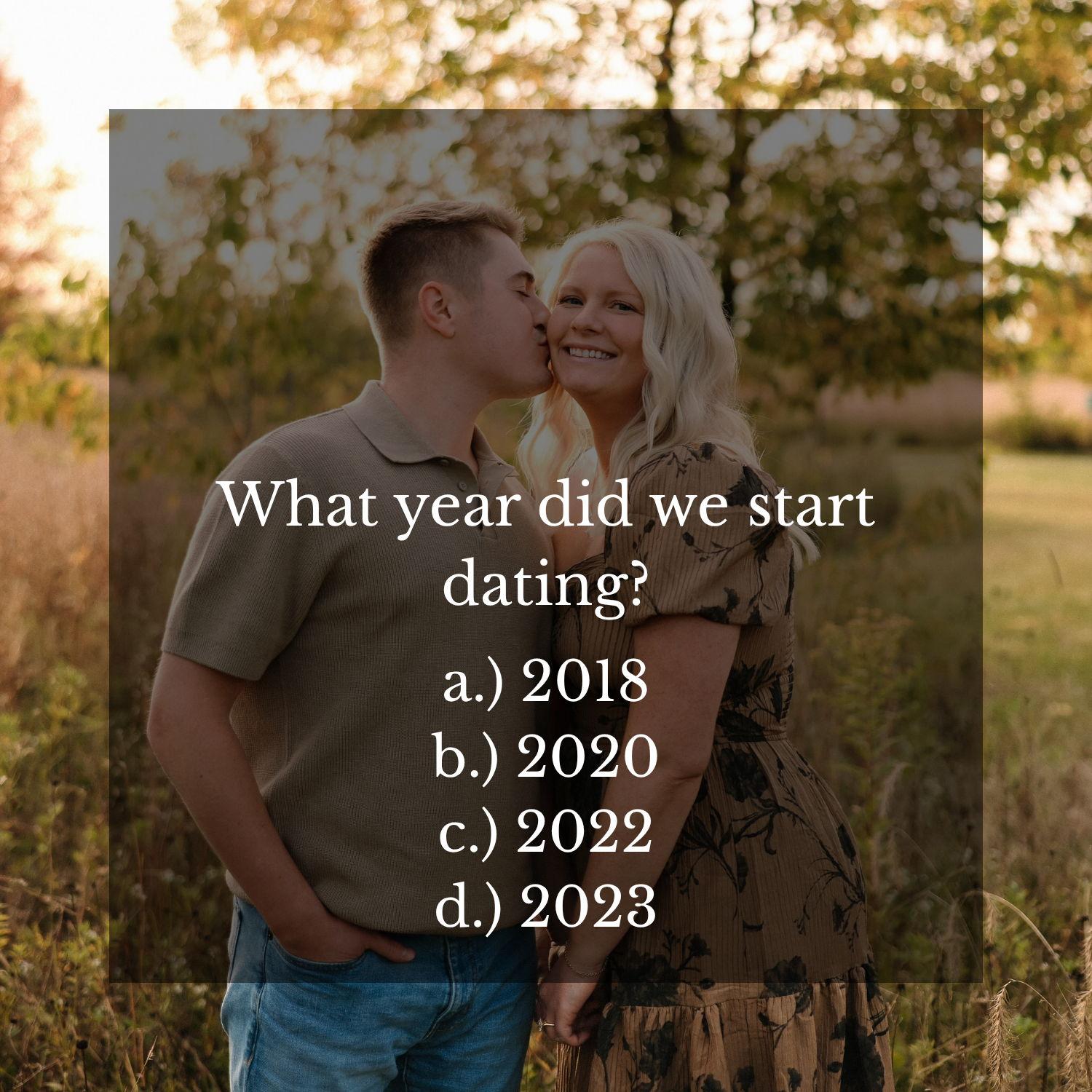 c. 2022- We officially started dating in 2022 right after Ashlyn graduated nursing school and Jordan moved to Dayton for his job!