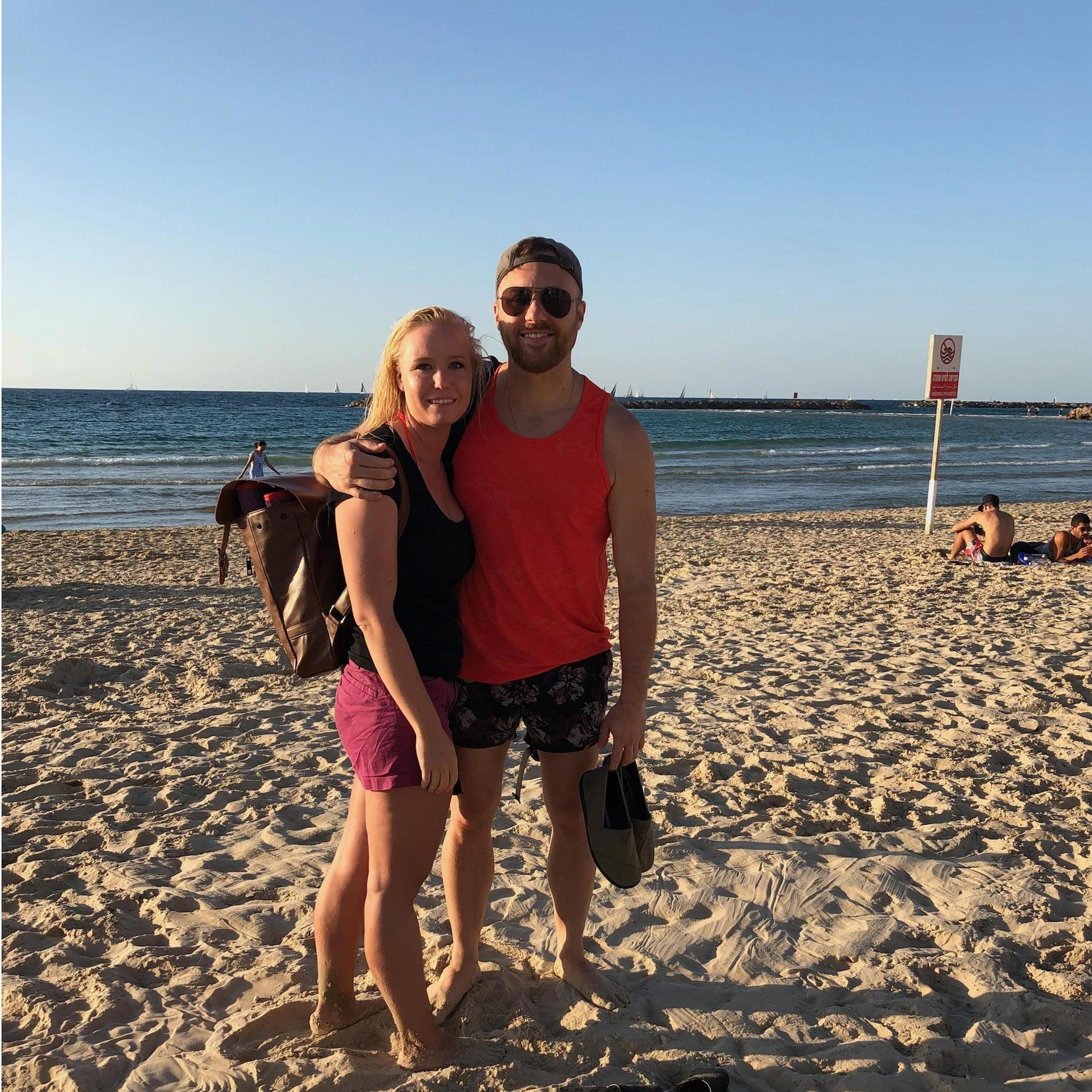 Bograshov Beach in Tel Aviv, Israel