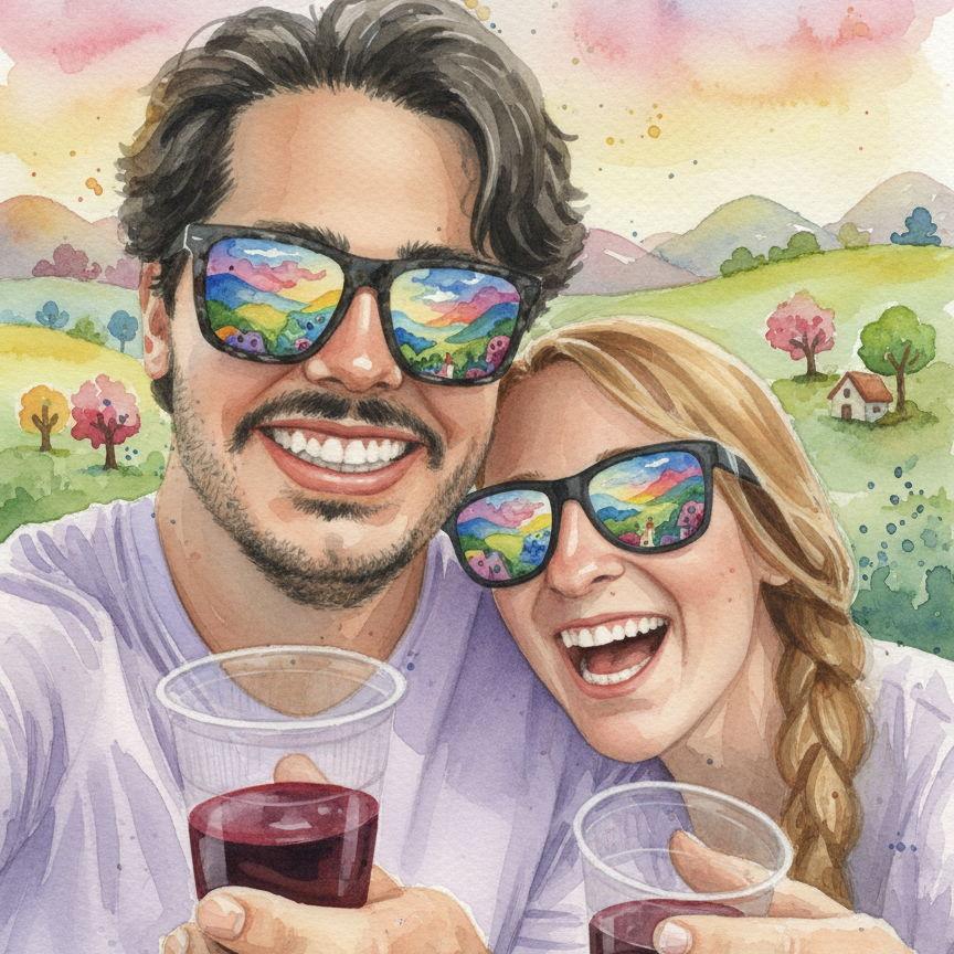 At a winery in the Hamptons.
