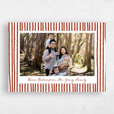 Dark Red Holiday Card - Merrimack
