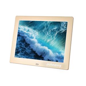 8 Inch Digital Photo Frame- Metal Electronic Picture Frame with 1024x768 High Resolution Display & Remote Controller Support SD/MMC/MS Card/USB Port