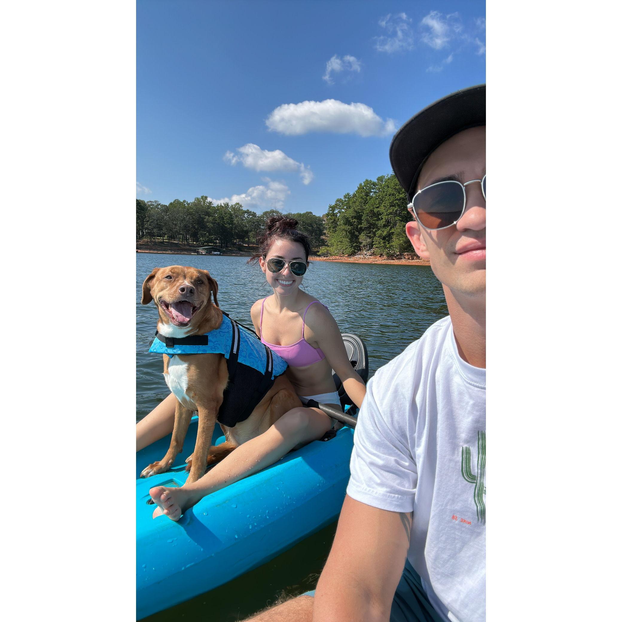 A few minutes after this picture, Shelley fell in (haha!)