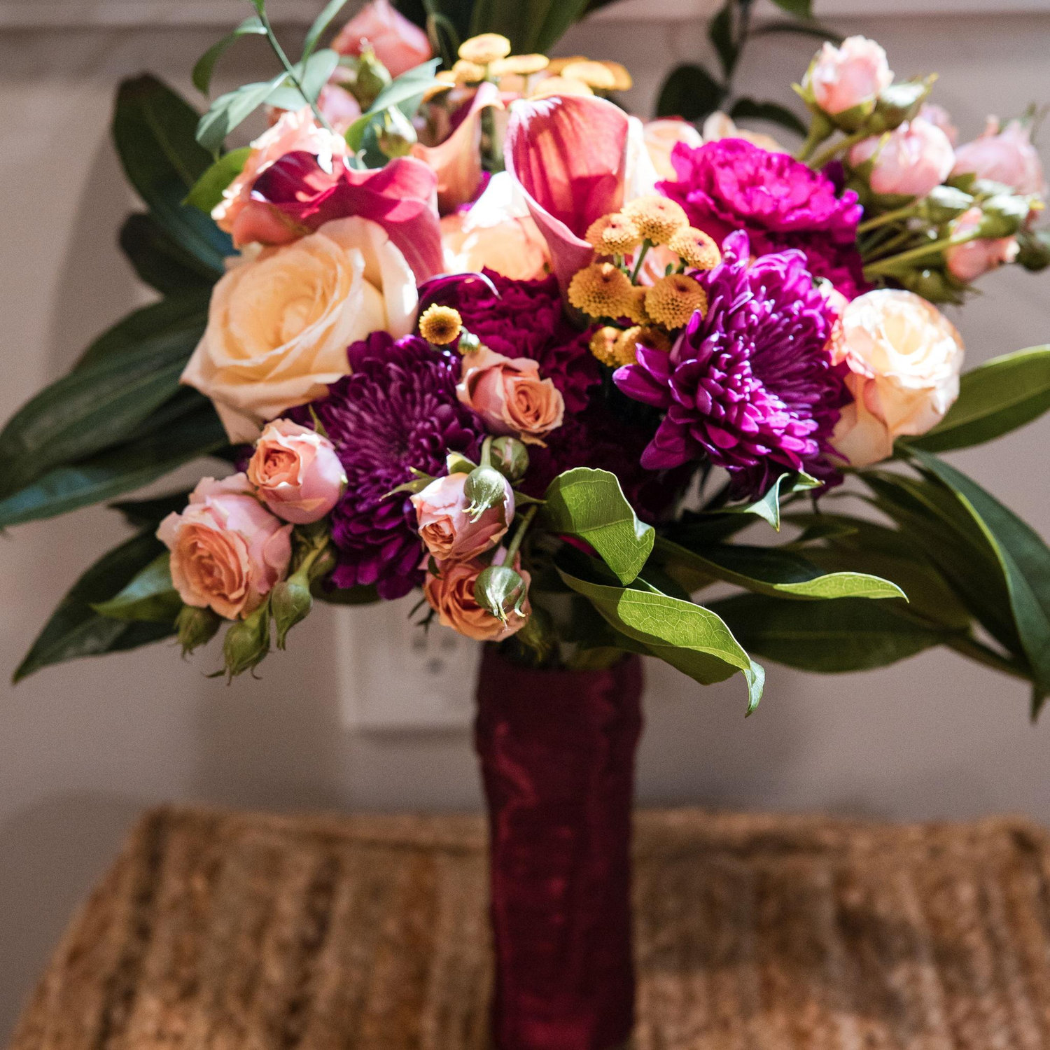 I made my own bouquet!