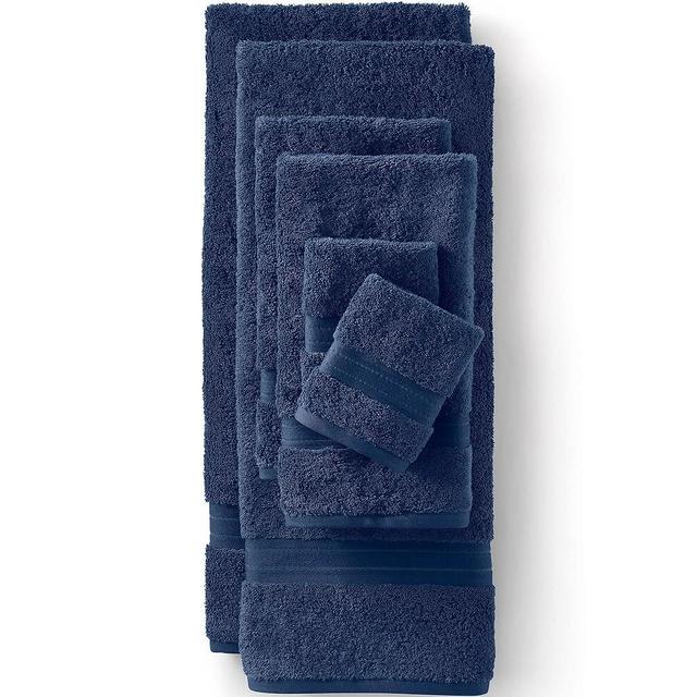 Lands' End Supima Towel Deep Sea Navy 6 Piece Towel Set