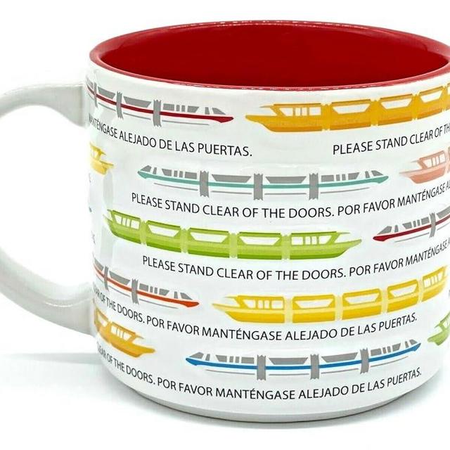 Theme Park Disney Parks - Monorail Train Announcements Ceramic Coffee Mug 16 Ounce