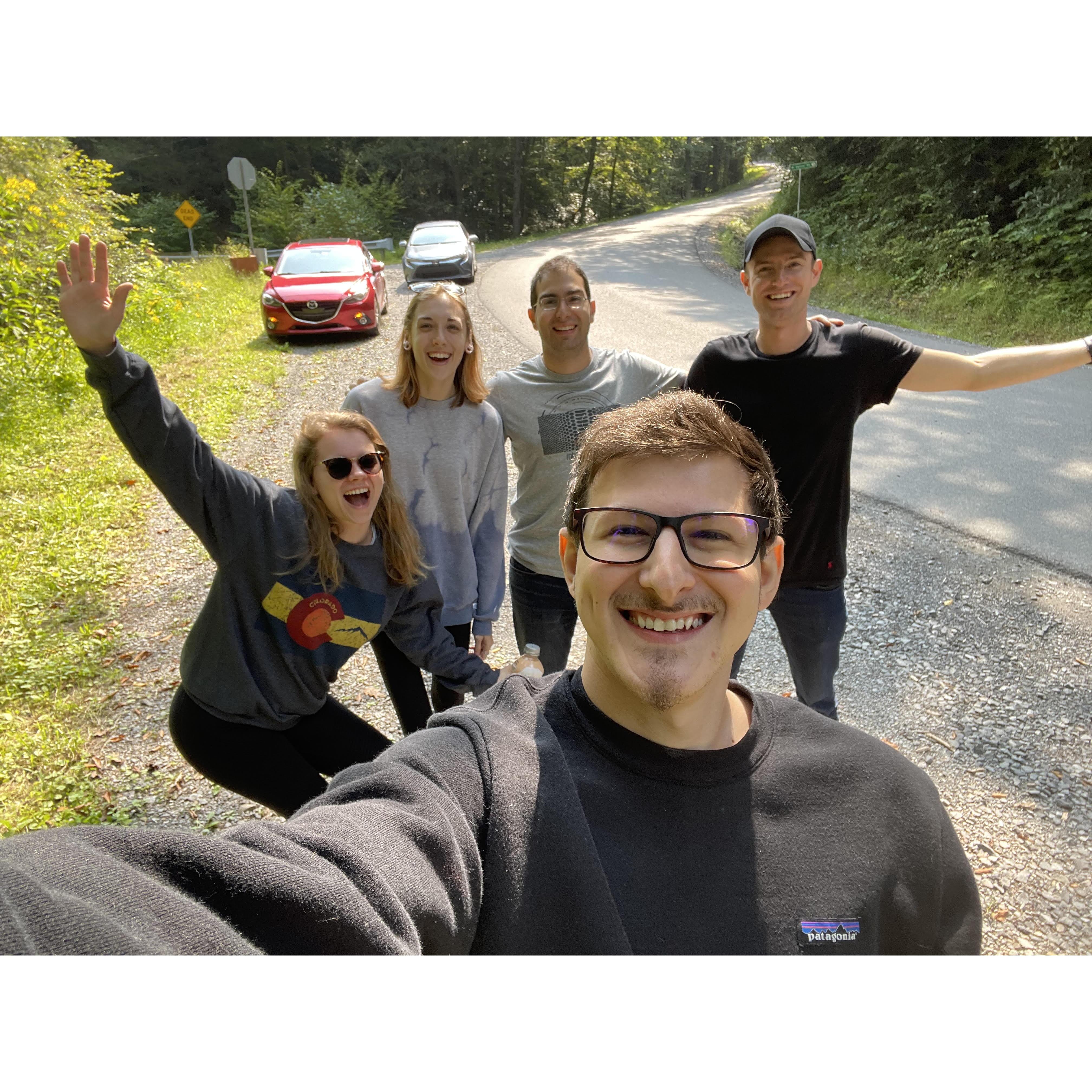 Kathryn, Jess, Richie, Dan, and Dan
Only Dans - Somewhere in West Virginia