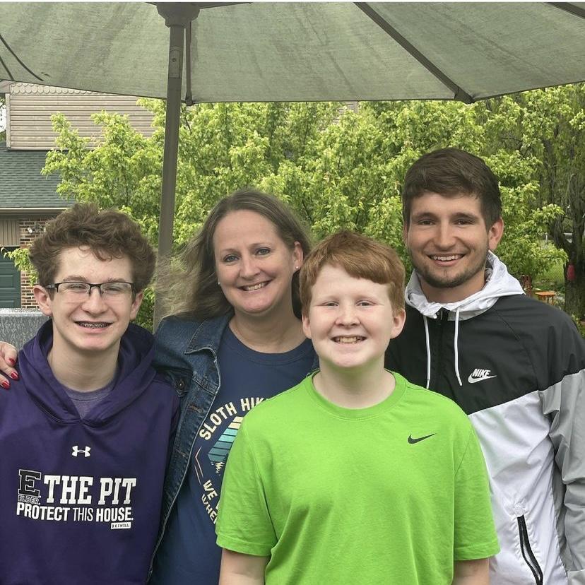Debbie and her boys: Billy (24), Carson (15) and Brady (13) Mother's Day 2021