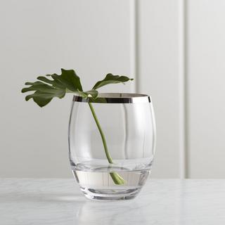 Pryce Silver Rim Vase