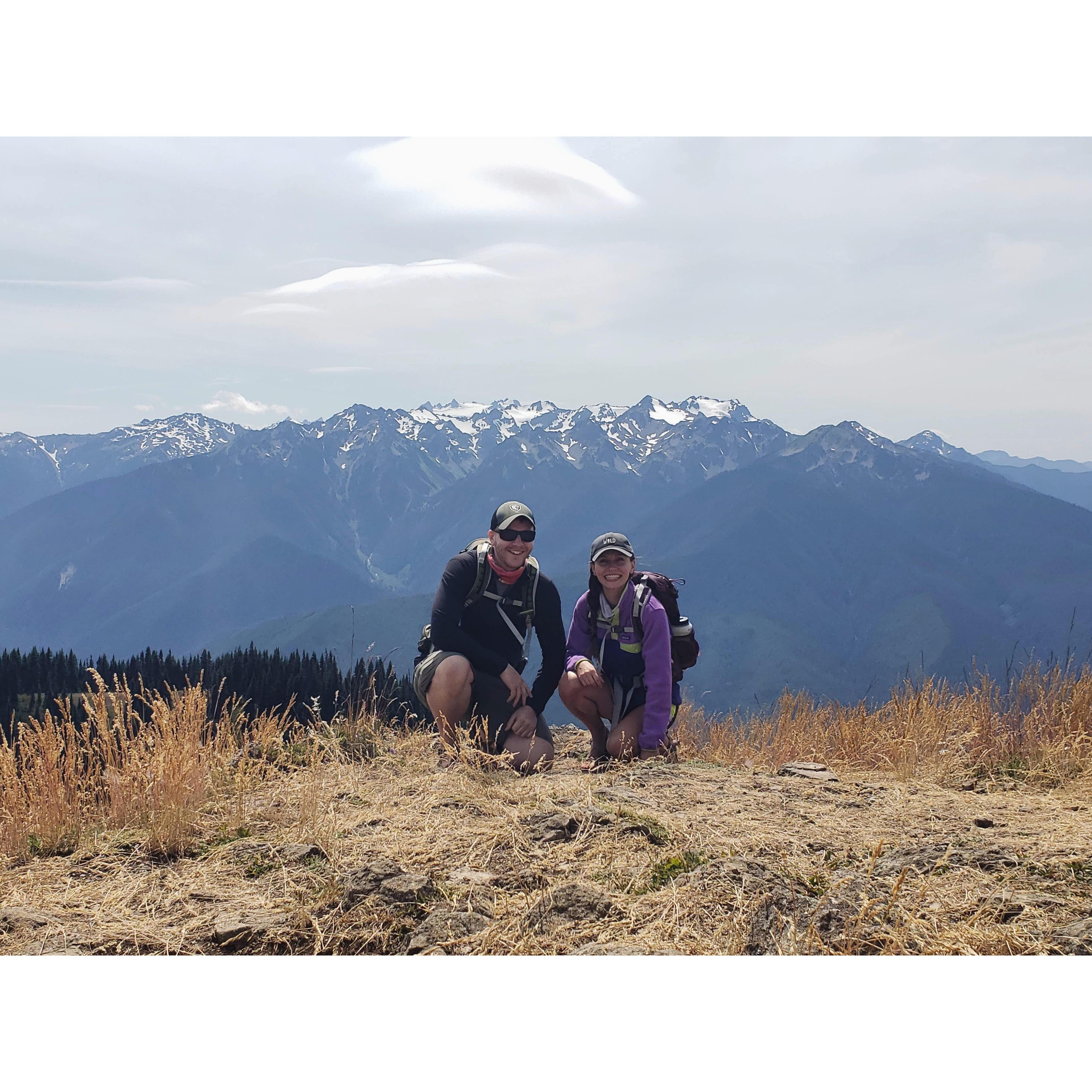 our first time to Hurricane Ridge together (Jessalyn thought he was gonna propose and then he didn't LOL)