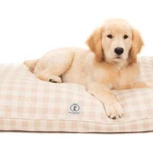 Buffalo Check Tan Envelope Bed - Large