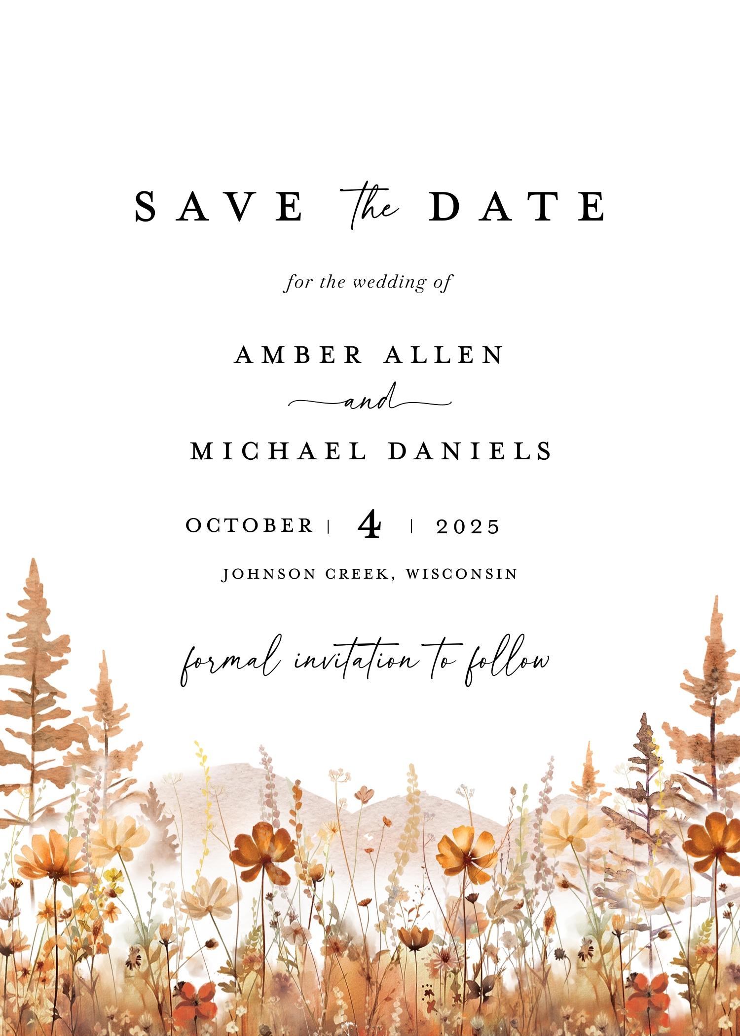 The Wedding Website of Amber Allen and Michael Daniels