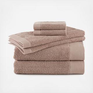 Terry Flax 6-Piece Towel Set