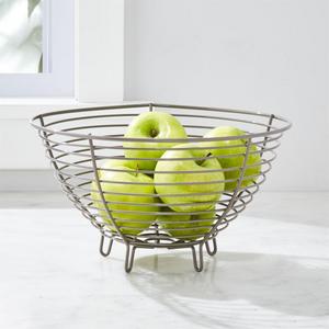 Carter Grey Wire Fruit Basket