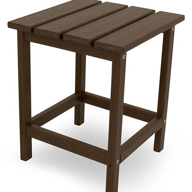 POLYWOOD ECT18MA Long Island 18" Side Table, Mahogany