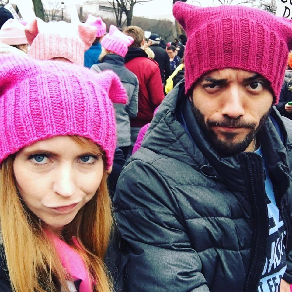 Ready to fight at the Women's March in Washington DC