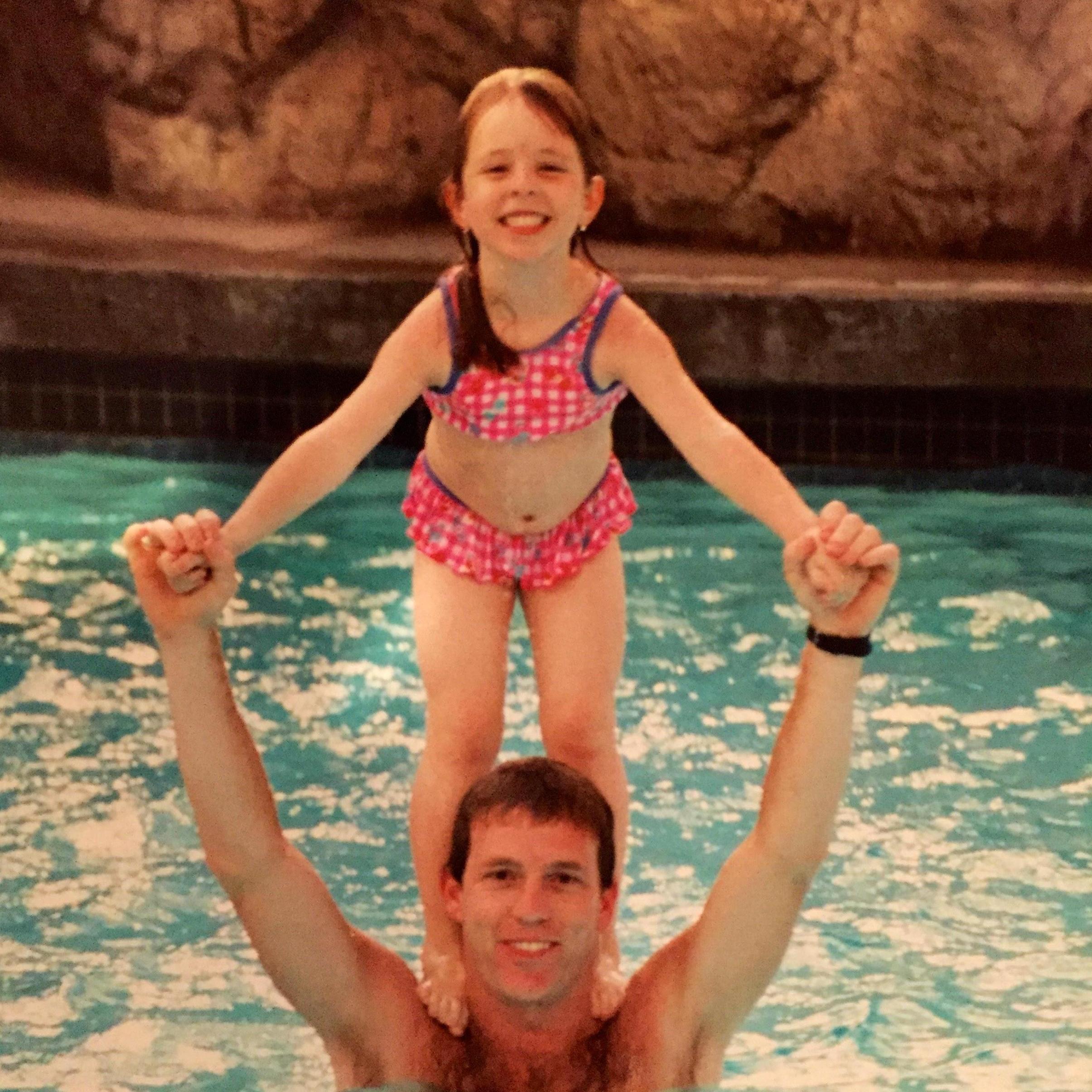 Lauren loves her dad!