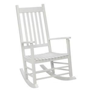 White Mission Patio Rocker