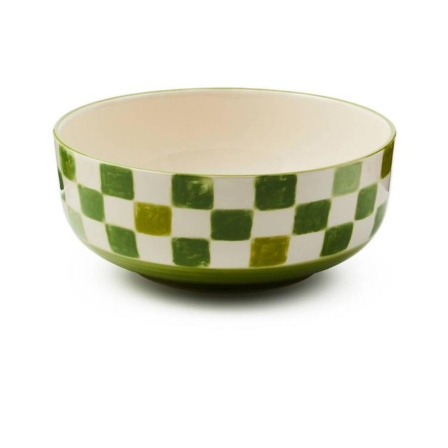 Mackenzie-Childs Check Serving Bowl