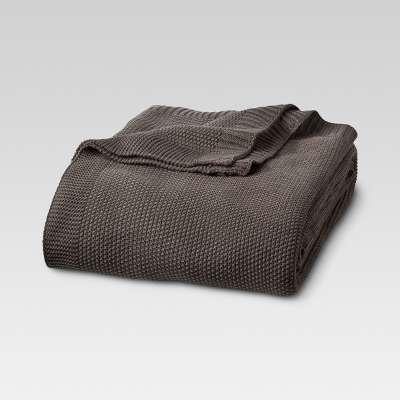 Sweater Knit Blanket Hot Coffee (King) - Threshold™