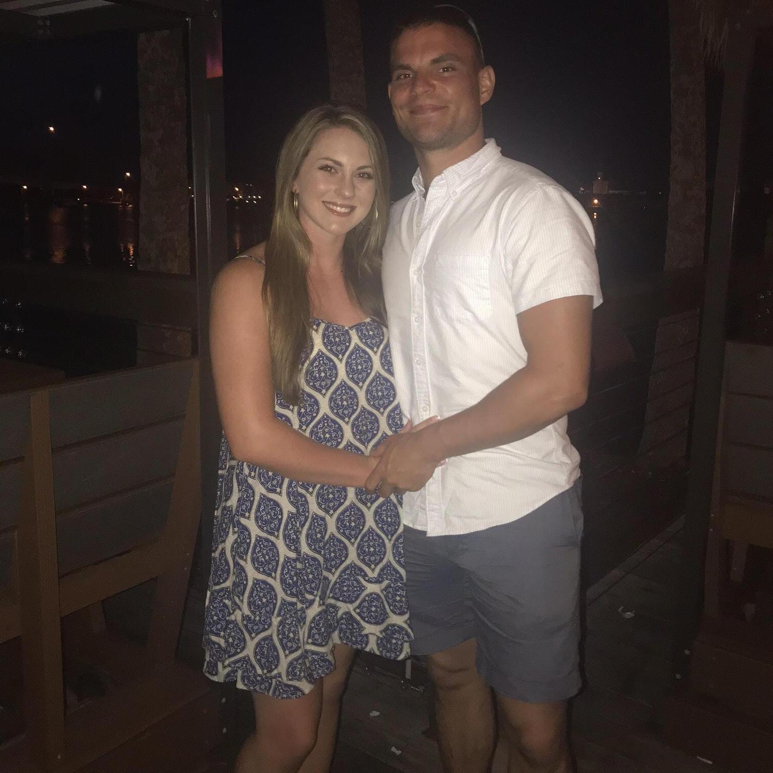 This was our first trip taken together. Date night in Daytona Beach!