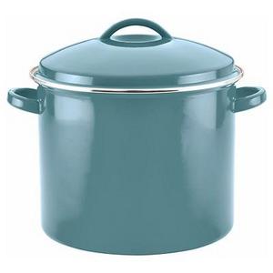 Farberware Porcelain Enamel 16 Quart Covered Stock Pot - Aqua