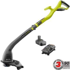 ONE+ 18-Volt Lithium-Ion Electric Cordless String Trimmer and Edger - 1.3 Ah Battery and Charger Included