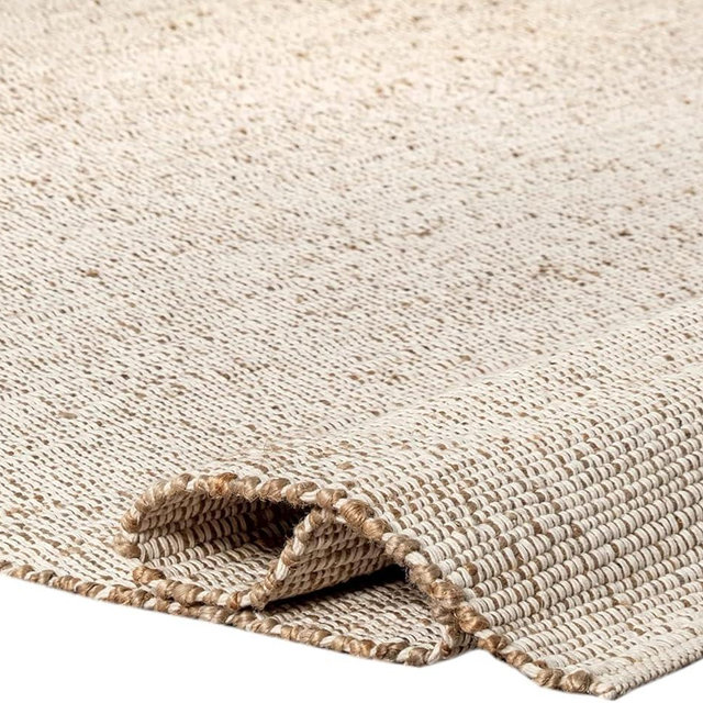 S & L Homes Jute Cotton Hand Woven Natural Farmhouse Area Rug for Living Room - Rustic Vintage Bohemian Décor - (12' x 15' Natural)