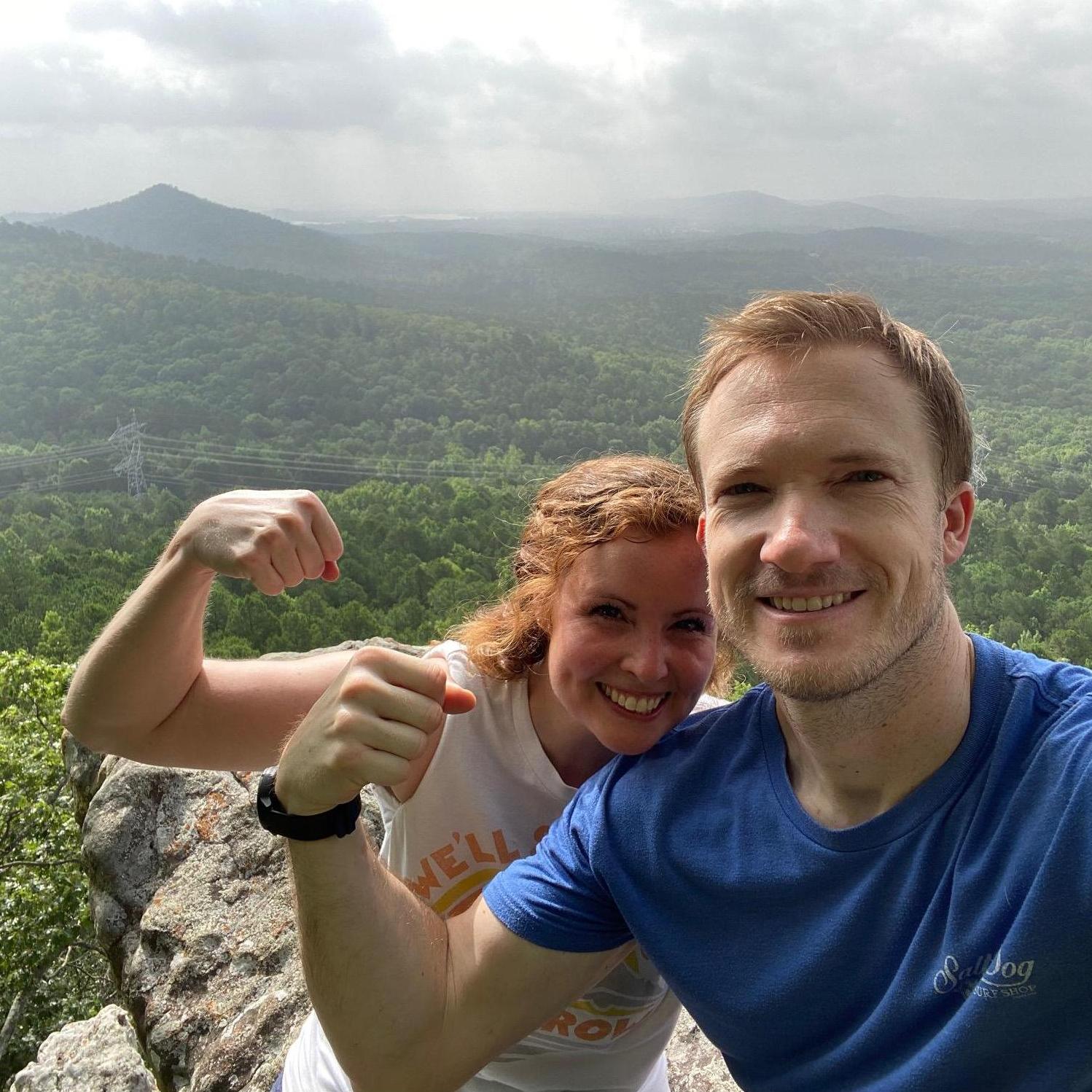 Conquering Pinnacle Mtn- East Side! Whew!