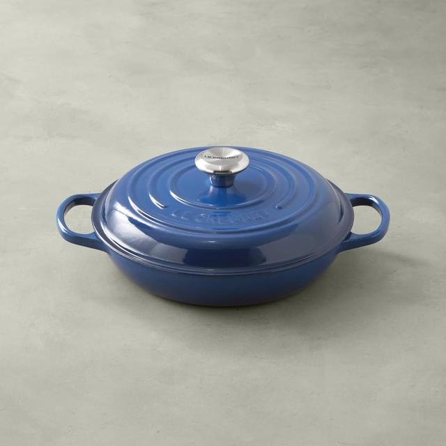 Le Creuset Signature Cast-Iron Braiser, 2 1/4-Qt., Lapis