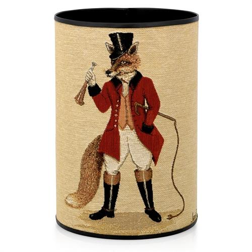 FREDDIE FOX TAPESTRY WASTEBASKET