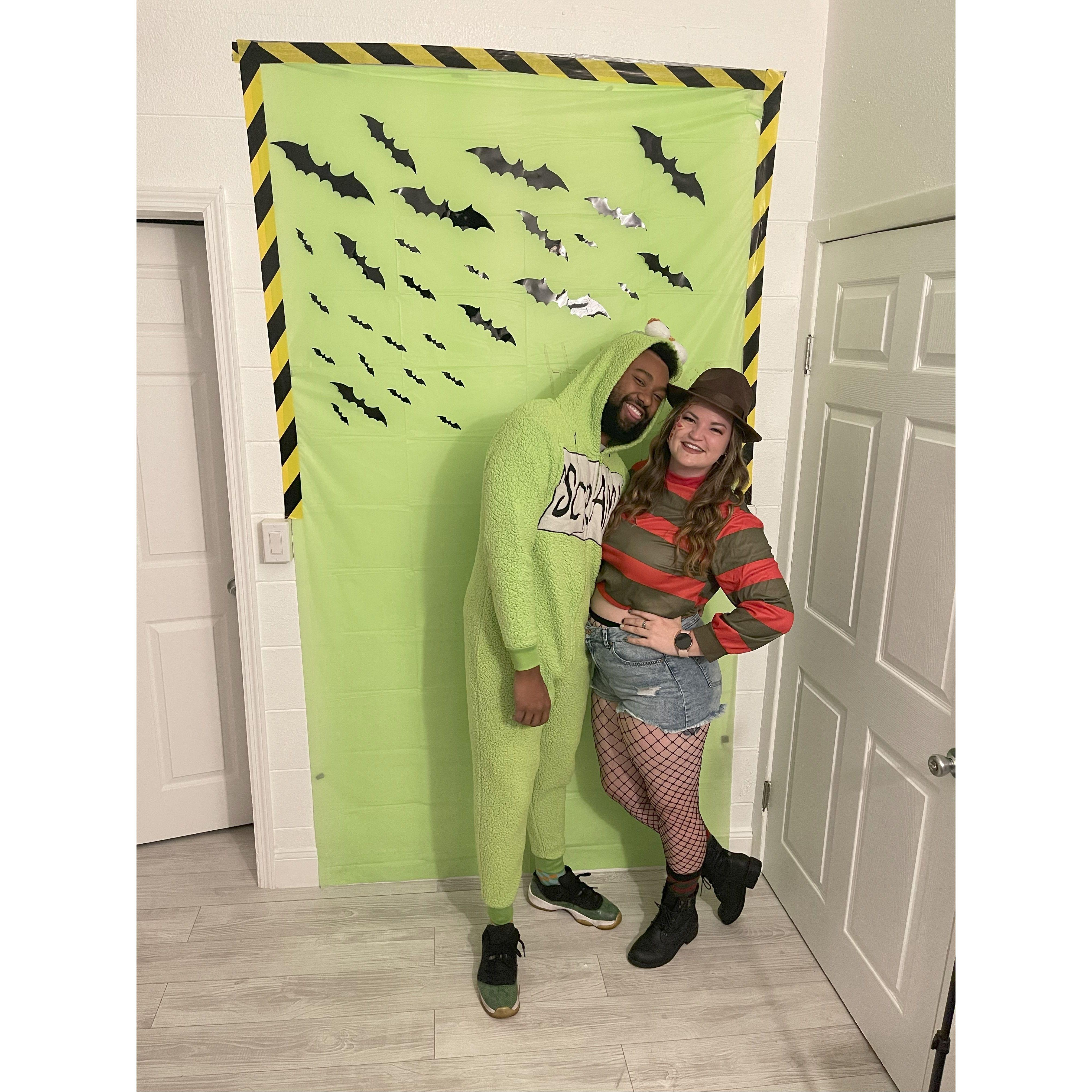 Our very first picture together lol Oscar & Freddy