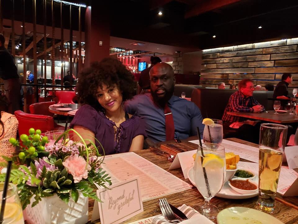 Celebrating our engagement courtesy of Mr & Mrs Thibault