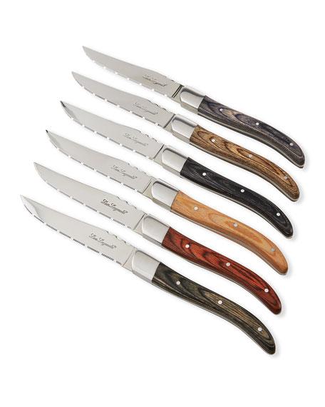 CouzonLou Laguiole Louis Steak Knives, Set of 6