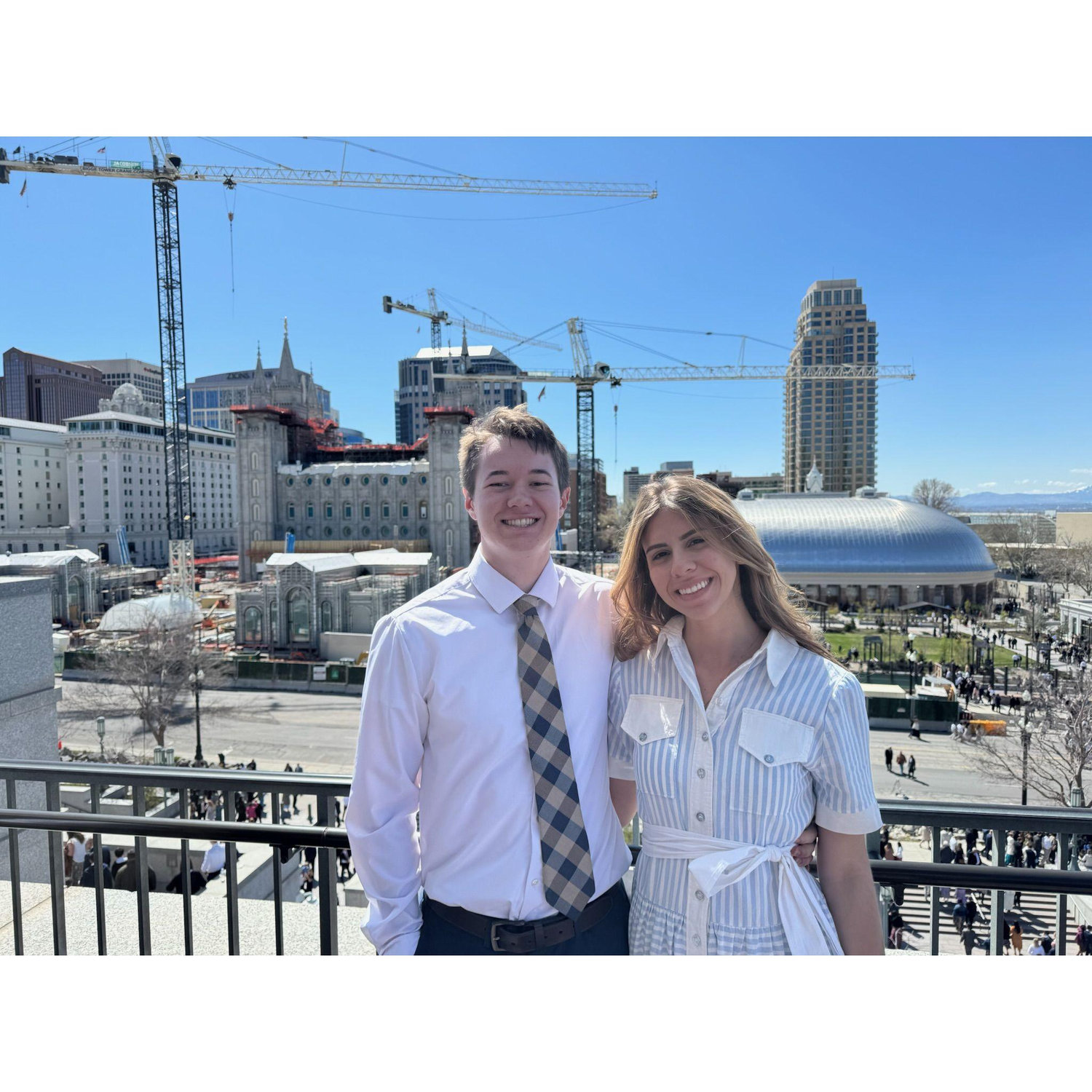 Salt Lake Temple under construction