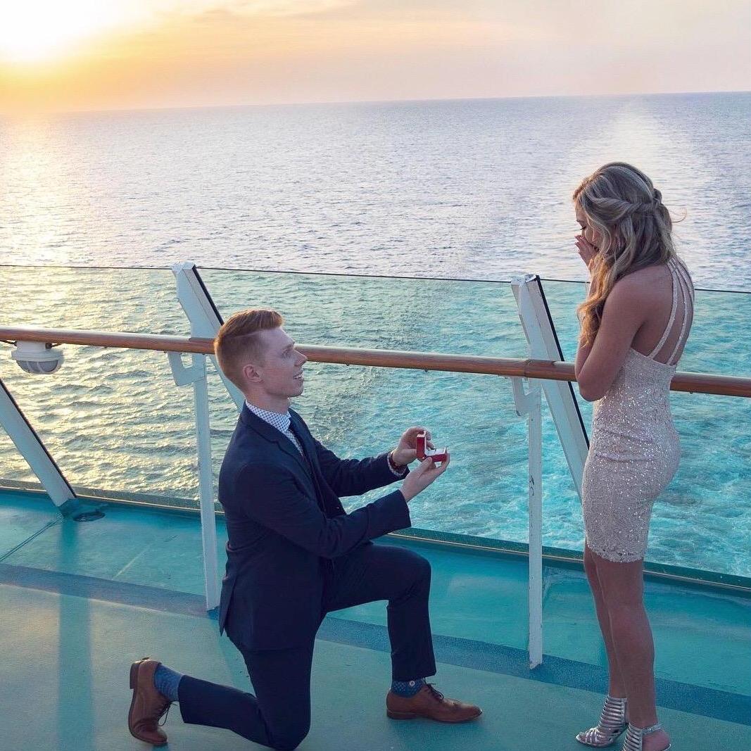 The Proposal on our cruise!