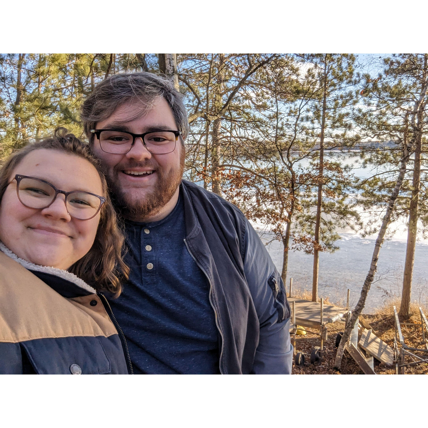 Our first trip to Sam's family cabin on Lake Matthews.