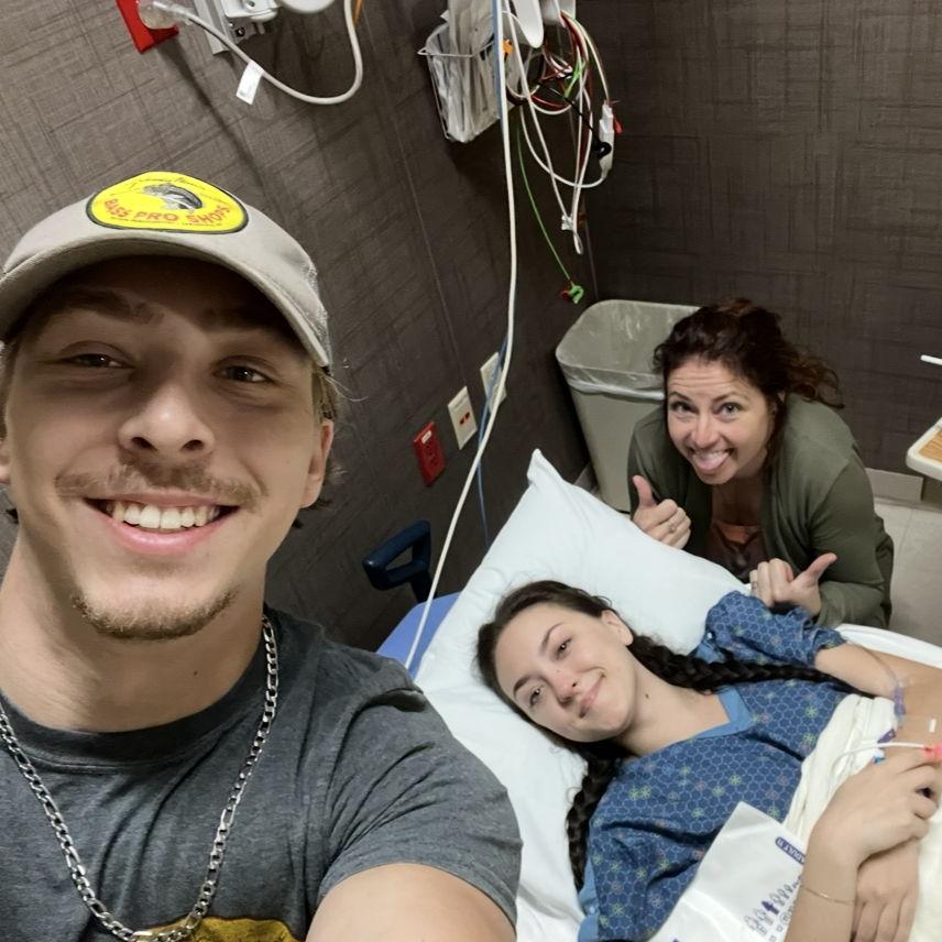 Nathan making Jersey laugh after every procedure/surgery