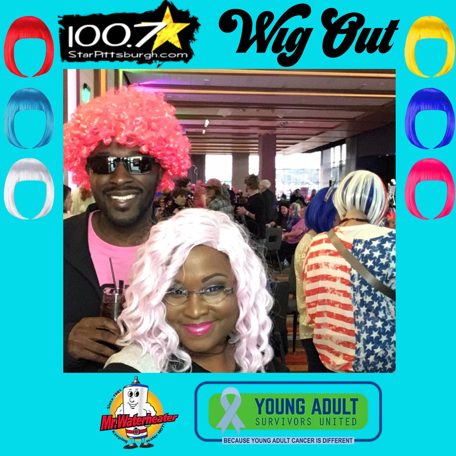 We enjoy Wig Out! It is an annual event to celebrate Young Adult Cancer Survivors.