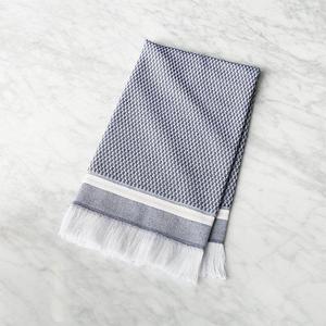 Roca Navy Blue Turkish Hand Towel - CB2.com