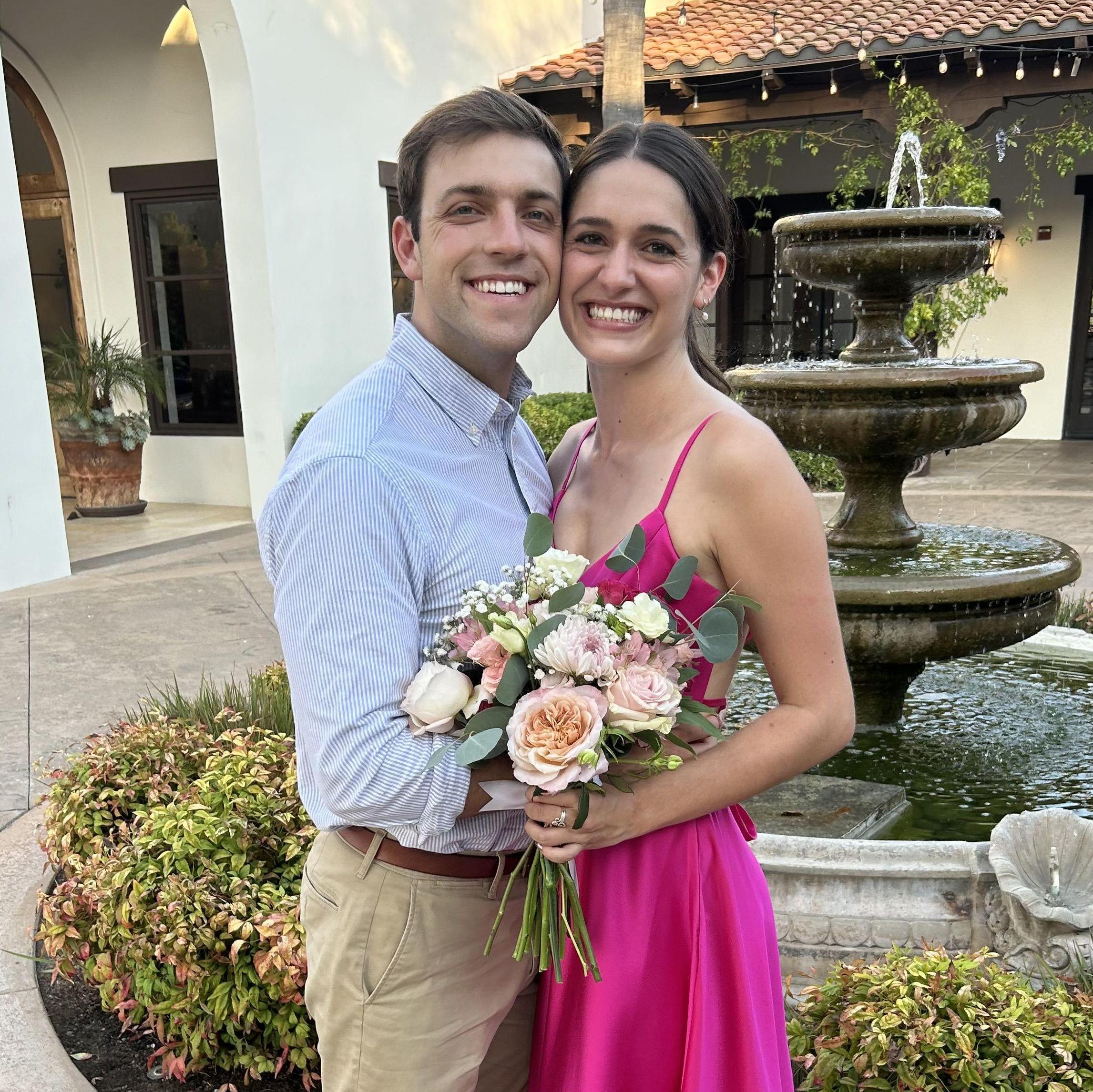At another friend's beautiful wedding in California