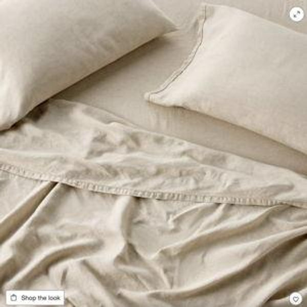 100% Linen Sheet Set - Casaluna™ // Color: Ivory , Size: King