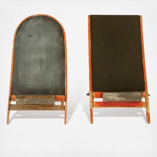 Found Wood Chalkboard Sign